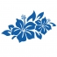 Stickers Hibiscus Hawaii sticker 1 pour bateau