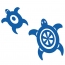 Stickers Petites tortues Hawaiennes pour bateau