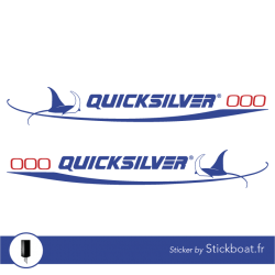 Stickers Quicksilver Personnalisable pour bateau