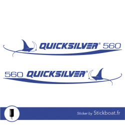 Stickers Quicksilver 560 manta pour bateau