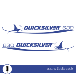 Stickers Quicksilver 630 manta pour bateau Stickers Quicksilver 630 manta pour bateau