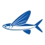 Stickers Poisson volant pour bateau