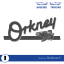 Stickers Orkney (logo + poisson) pour bateau