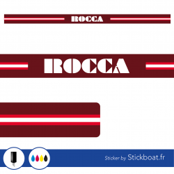 Stickers Bande Rocca pour bateau