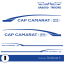 Stickers CAP CAMARAT 515 Style pour bateau