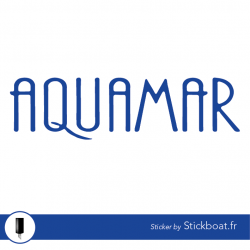 Stickers aquamar pour bateau