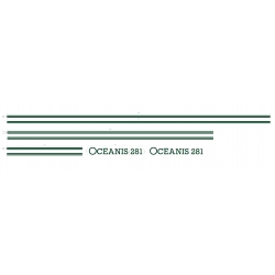 Stickers KIT Liseret OCEANIS 281 (Partie haute) pour bateau