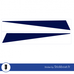 Stickers First 18 Bénéteau bleu marine pour bateau