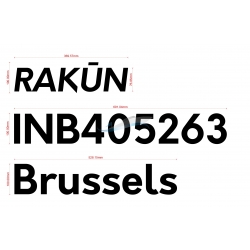 Stickers Kit sticker noir mat pour bateau
