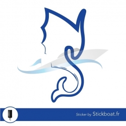 Stickers Hippocampe embiez pour bateau