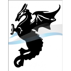 Stickers dragon pour bateau