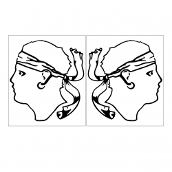 Stickers Tête Maure Contour pour bateau